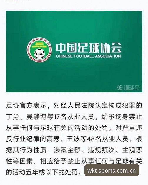 中国足协第三批禁足名单全面评测：17人终身禁足背后的行业警示
